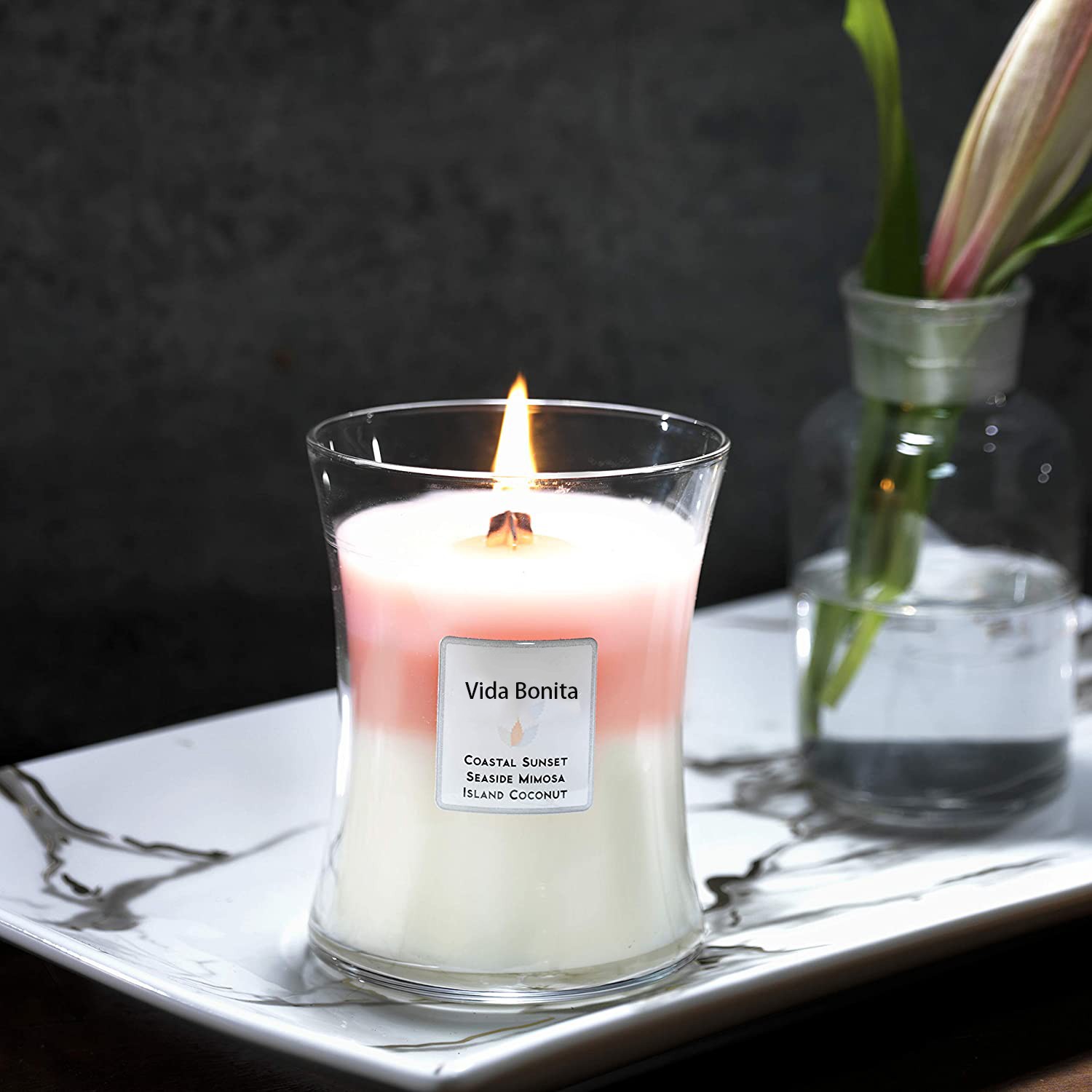 WoodWick Fireside - Medium Hourglass candle